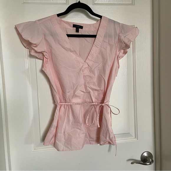 Bundle of 4 J. Crew Flutter Sleeve Wrap Peplum Tops - Picture 3 of 16